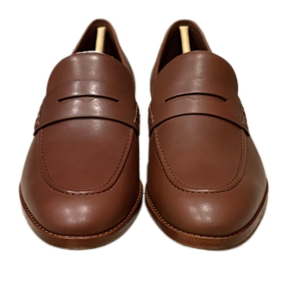 Coach Men's Chestnut Leather Loafers - Picture 3 of 11